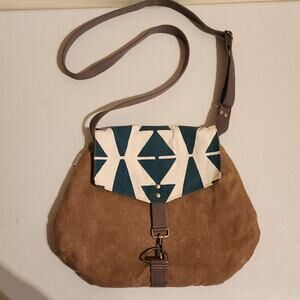 Rachel Elise Casita Green Crossbody Purse Hippie Tribal Boho Purse